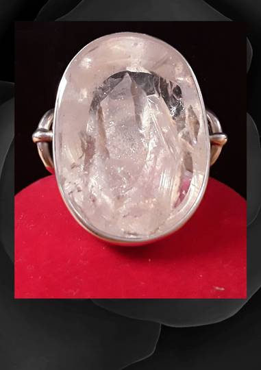 Large Oval Manifestation Crystal Ring
